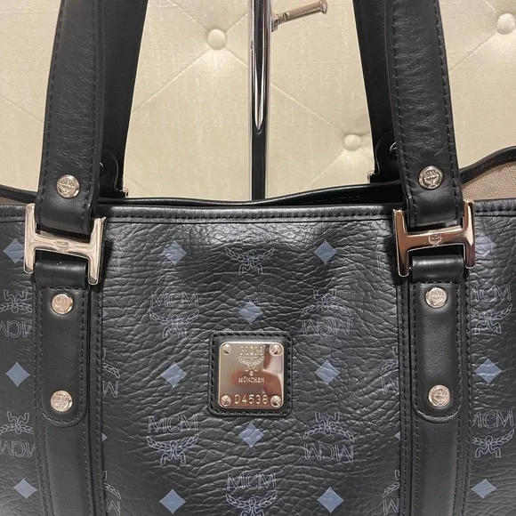 Authentic MCM Tote Black - Picture 4 of 14
